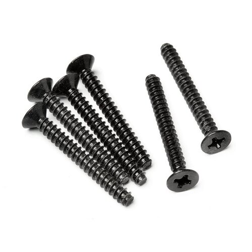 HPI TP. Flat Head Screw M3X25mm (6Pcs) [Z583]