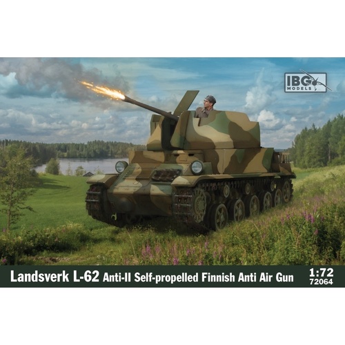 IBG 1/72 Lndsverk L-62 Finnish Anti Air Gun Plastic Model Kit