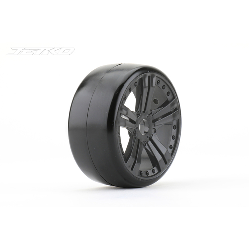 Jetko 1/8 GT BUSTER Tyres (Claw Rim/Black/Medium Soft/Belted) (2pcs) [1101CBMSGB]