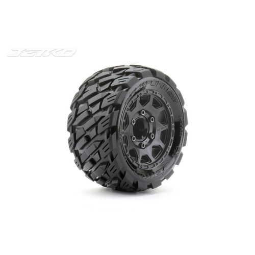 Jetko 1/10 ST 2.8 EX-ROCKFORM Tyres (Claw Rim/Black/Medium Soft/14mm) [2703CBMSGNB3]