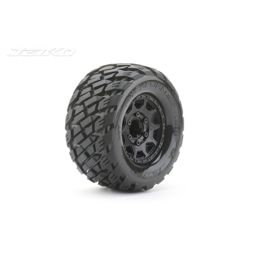 Jetko 1/10 MT 2.8 EX-ROCKFORM Tyres (Claw Rim/Black/Medium Soft/17mm) [2803CBMSGNB4]