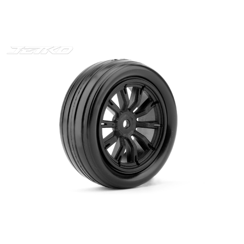 Jetko 1/10 DR Booster FF Tyres (Claw Rim/Black/Super Soft) [2901CBSSG]