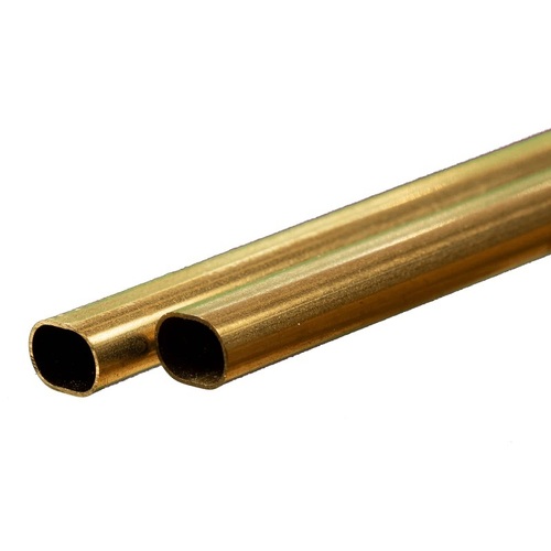 K&S 5094 SM. BRASS OVAL TUBE (1 PIECE)