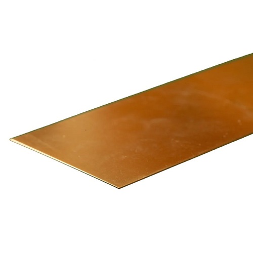 K&S 8234 BRASS STRIPS (12IN LENGTHS) .016IN X 2IN (1 STRIP PER CARD)