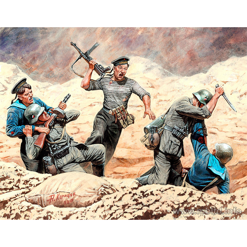 Master Box 1/35 Soviet Marines and German Infantry, Hand-to-hand Combat, 1941-1942