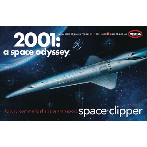 Moebius 1/350 2001: A Space Odyssey: Space Clipper Orion Plastic Model Kit [2001-12]