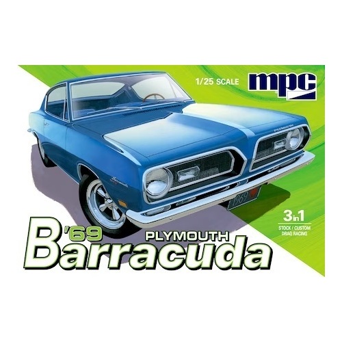 MPC 1/25 1969 Plymouth Barracuda Plastic Model Kit