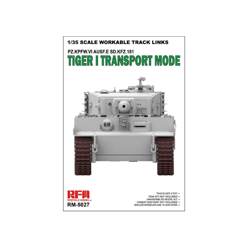 Ryefield 1/35 Workable track links for Tiger I transport Plastic Model Kit