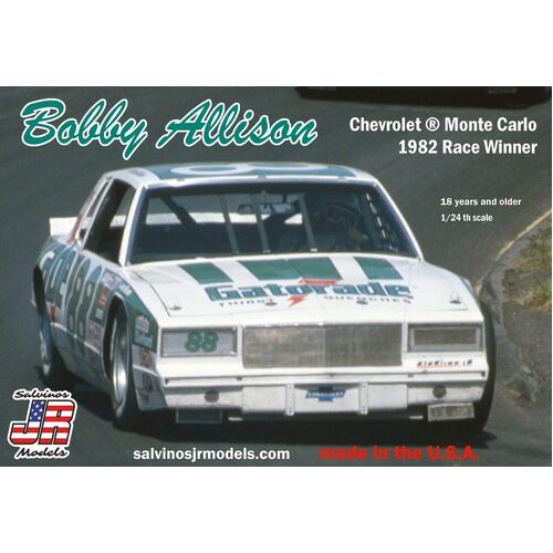 Salvinos J R 1/24 Bobby Allison Chevrolet Monte Carlo 1982 Race Winner Plastic Model Kit