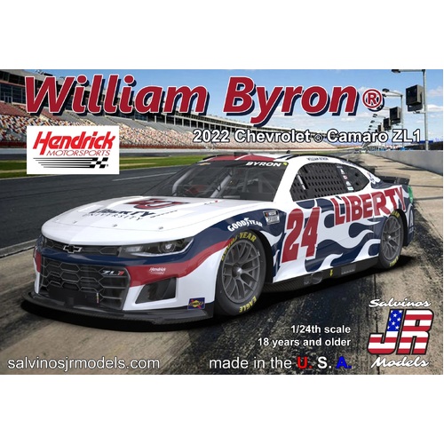 Salvinos J R 1/24 Hendrick Motorsports William Byron 2022 Camaro-Liberty University Plastic Model Kit