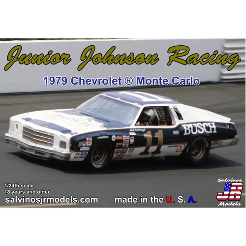 Salvinos J R 1/25 Junior Johnson Racing 1979 Chevrolet Monte Carlo Driven by Cale Yarborough Plastic Model Kit