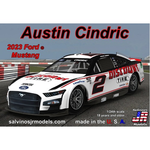 Salvinos J R 1/24 Team Penske 2023 Austin Cindric  Ford Mustang Primary Plastic Model Kit