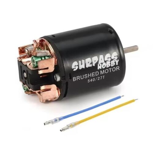 Surpass Hobby 540 brushed motor 3-slot 27T RPM: 17800 IO: 1.4A ?3.175*12mm