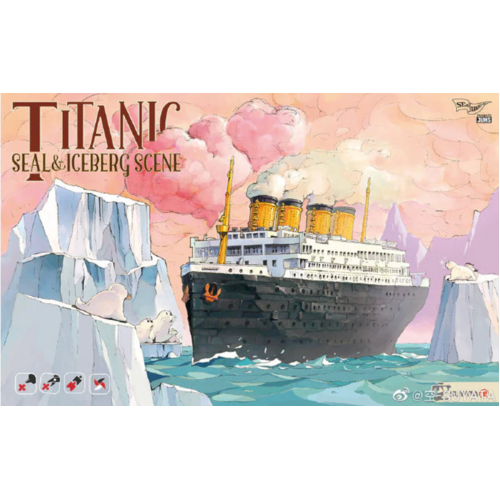 Suyata Titanic - Seal & Iceberg Scene Plastic Model Kit