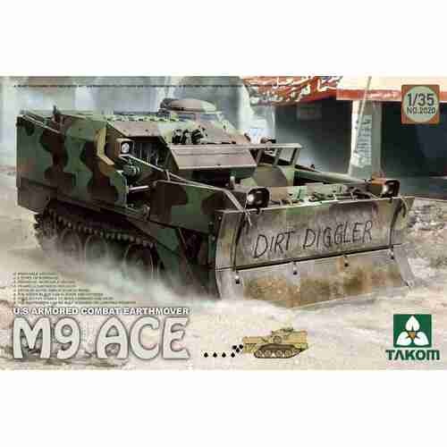 Takom 1/35 U.S Armored Combat Earthmover M9 ACE Plastic Model Kit [2020]