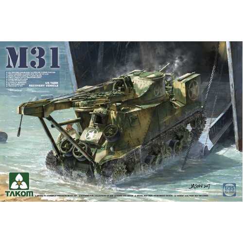 Takom 1/35 M31 US Tank Recovery Vehicle Plastic Model Kit [2088]