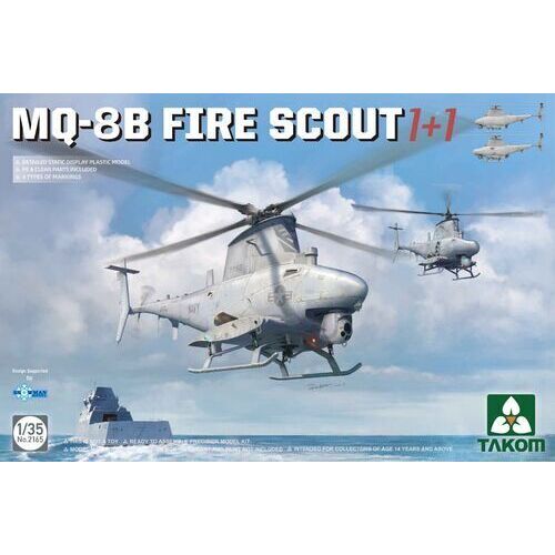 Takom 1/35 MQ-8B Fire Scout 1+1 Plastic Model Kit