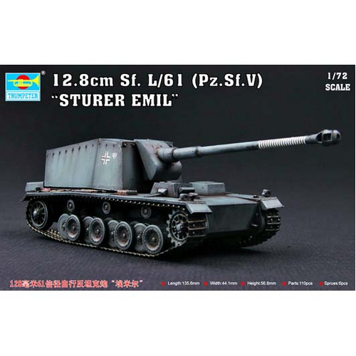 Trumpeter 1/72 128mm Sf.L/61Pz.Sf.V “Sturer Emil