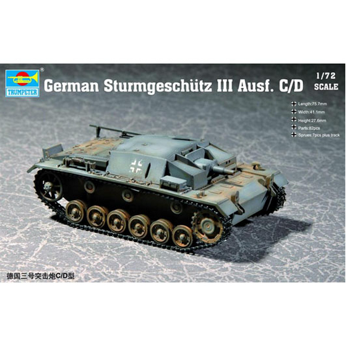 Trumpeter 1/72 German Sturmgeschutz III Ausf. C/D