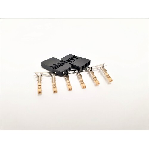 Futaba connector Male Gold plated terminals 2sets/bag