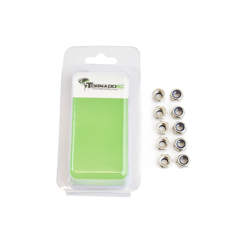 3MM NYLOCNUT 10 PER PACK