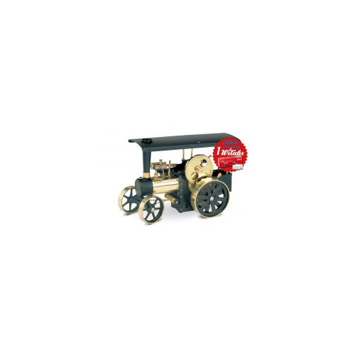 Wilesco D 406 Steam Traction Engine black/brass