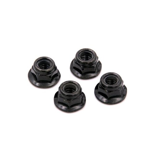 M4 Black flange lock nut