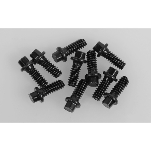 RC4WD Miniature Scale Hex Bolts (M1.6 x 4mm) (Black)