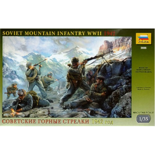 Zvezda 1/35 Soviet Mountain Troops WWII Plastic Model Kit